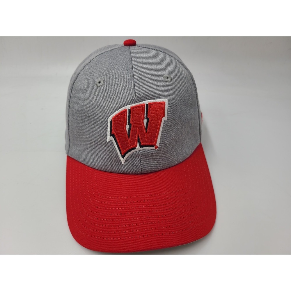 University of Wisconsin Badgers Fanatics Snapback Hat Cap Men Women NCAA Gray